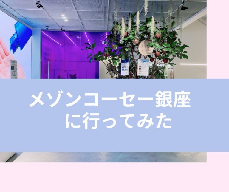 メゾンコーセー銀座でシートマスク